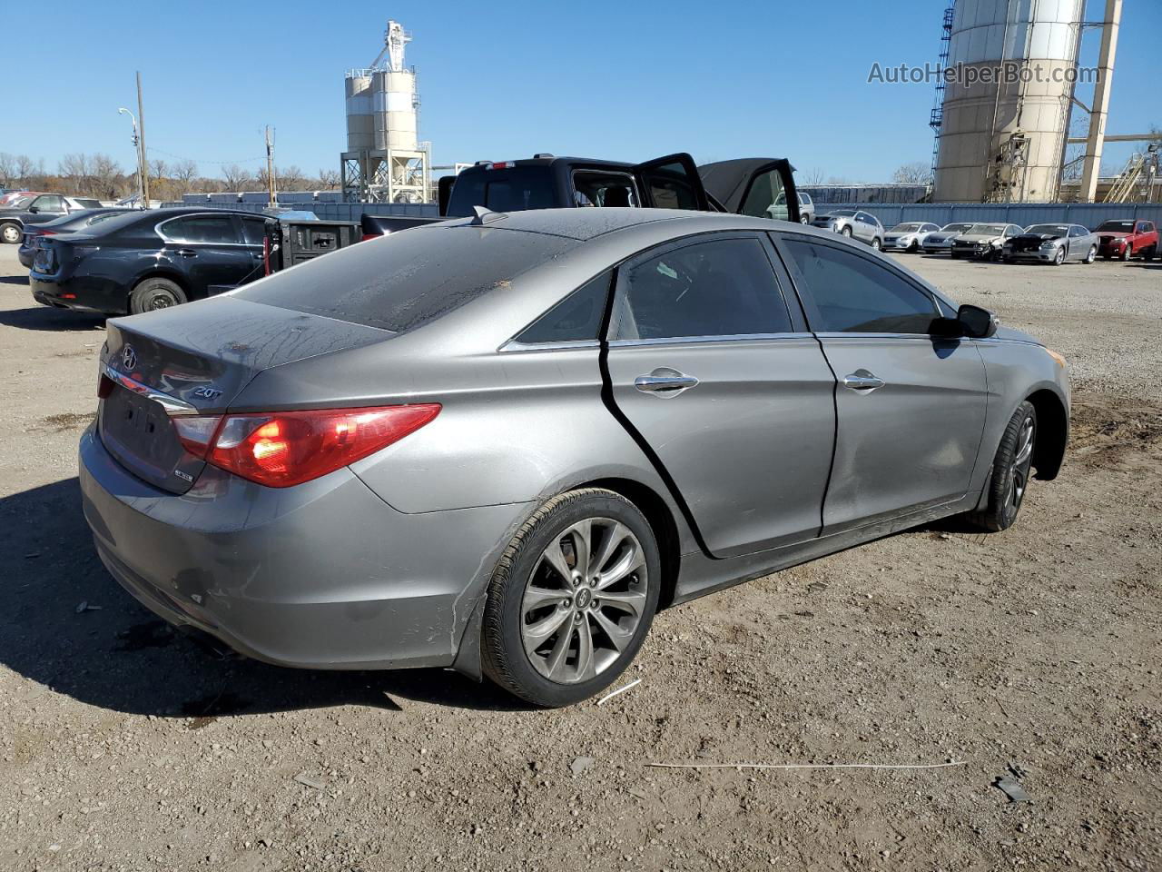 2013 Hyundai Sonata Se Gray vin: 5NPEC4AB1DH512217