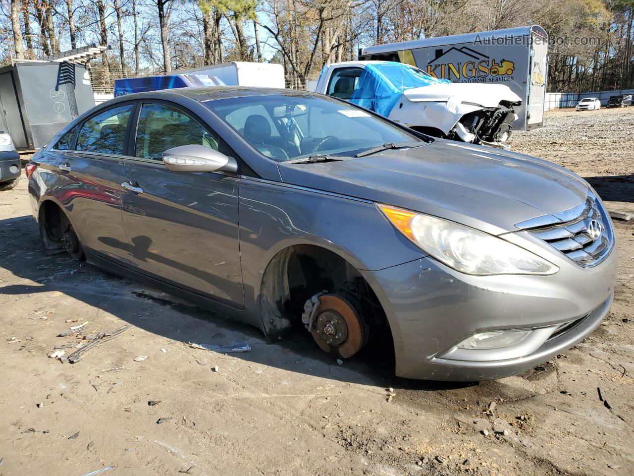 2012 Hyundai Sonata Se Gray vin: 5NPEC4AB2CH456500