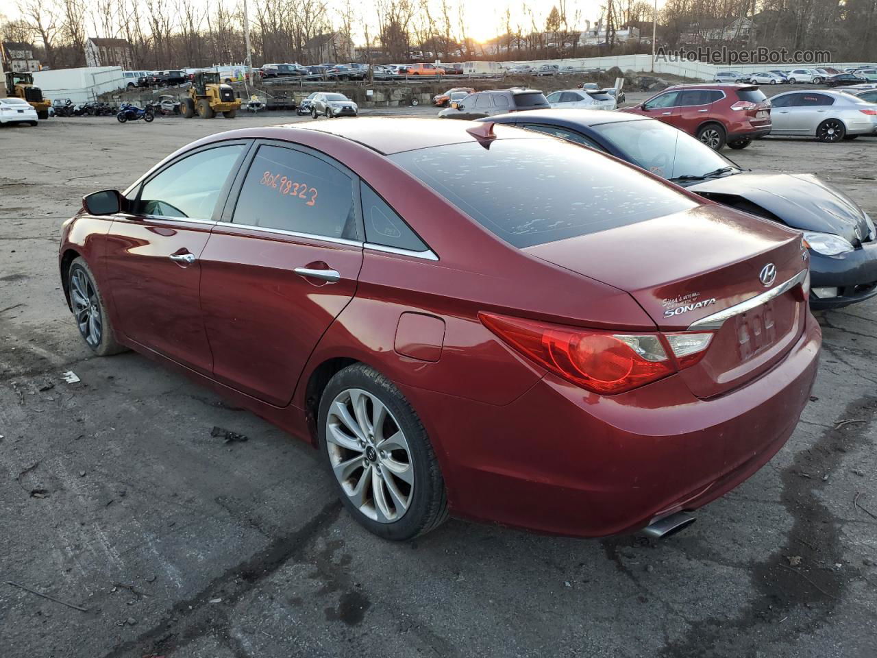 2012 Hyundai Sonata Se Красный vin: 5NPEC4AB3CH341825