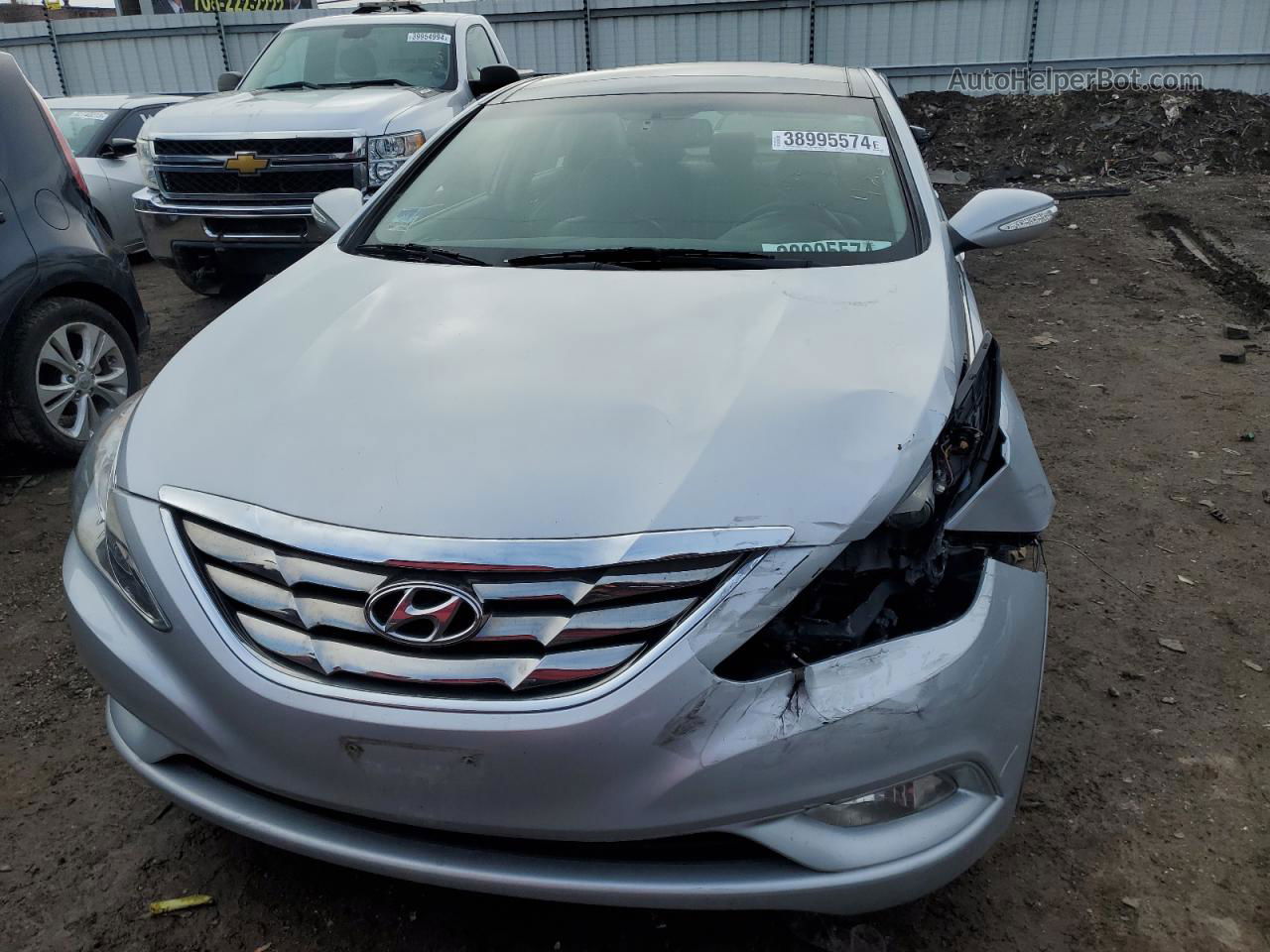 2012 Hyundai Sonata Se Silver vin: 5NPEC4AB4CH372064