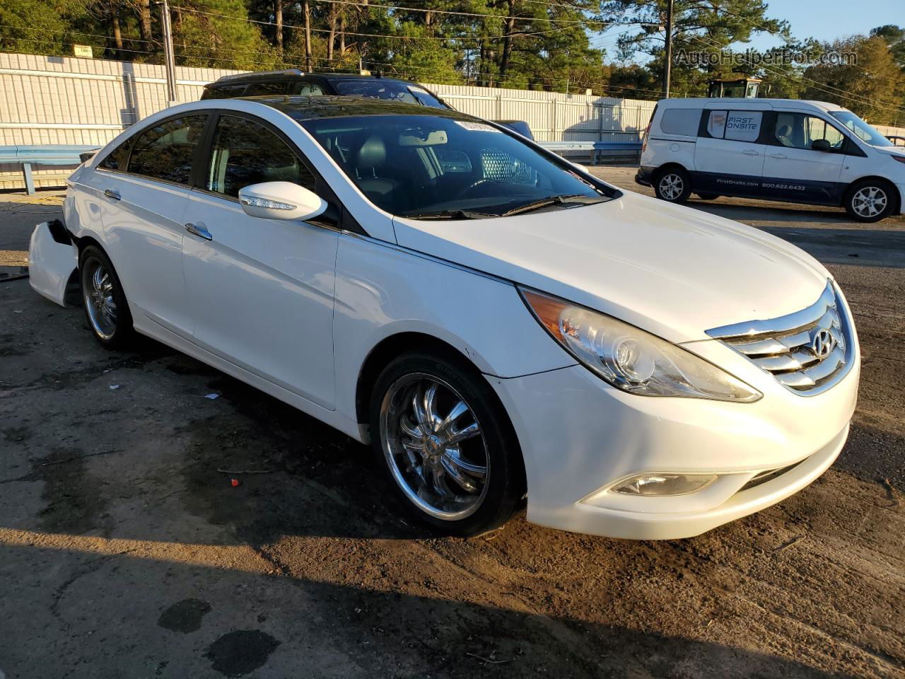 2012 Hyundai Sonata Se White vin: 5NPEC4AB6CH404254