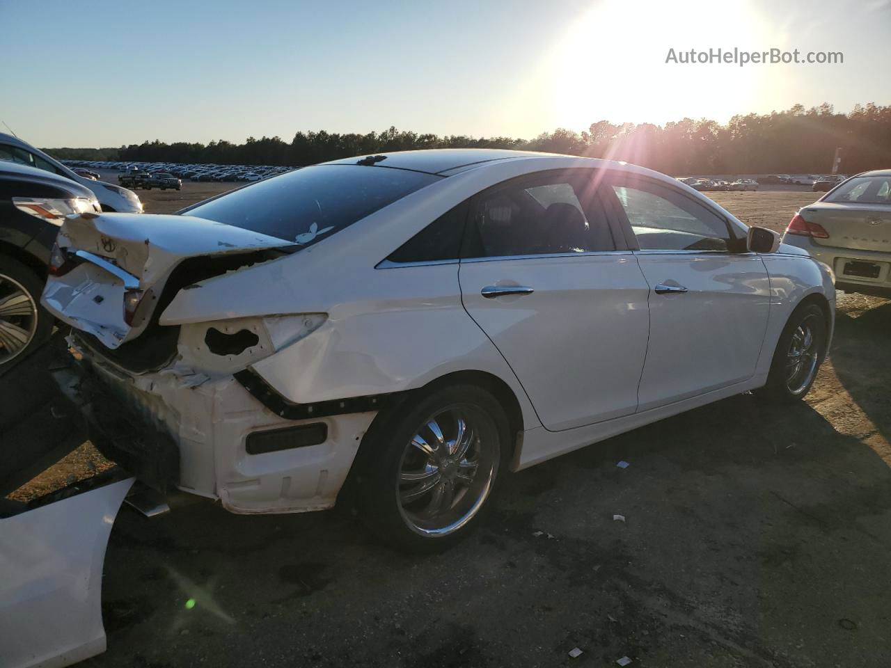 2012 Hyundai Sonata Se White vin: 5NPEC4AB6CH404254