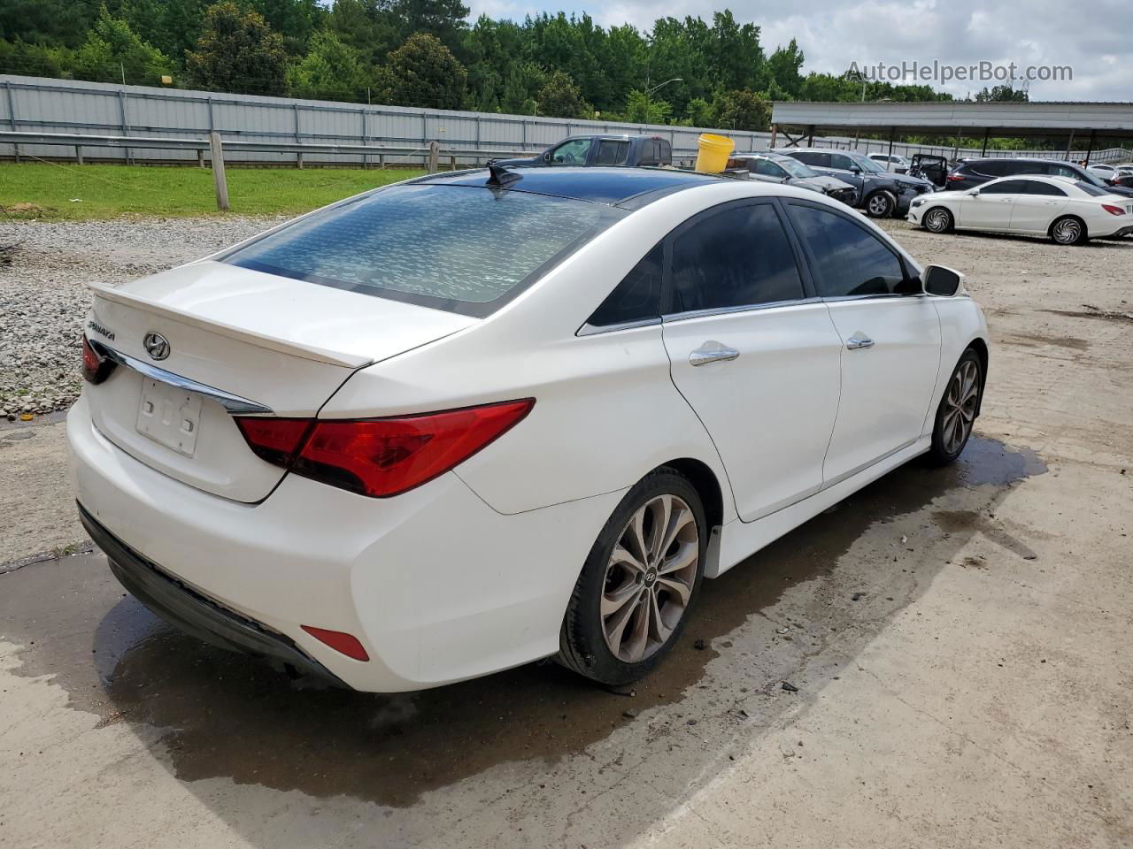 2014 Hyundai Sonata Se White vin: 5NPEC4AB6EH815592