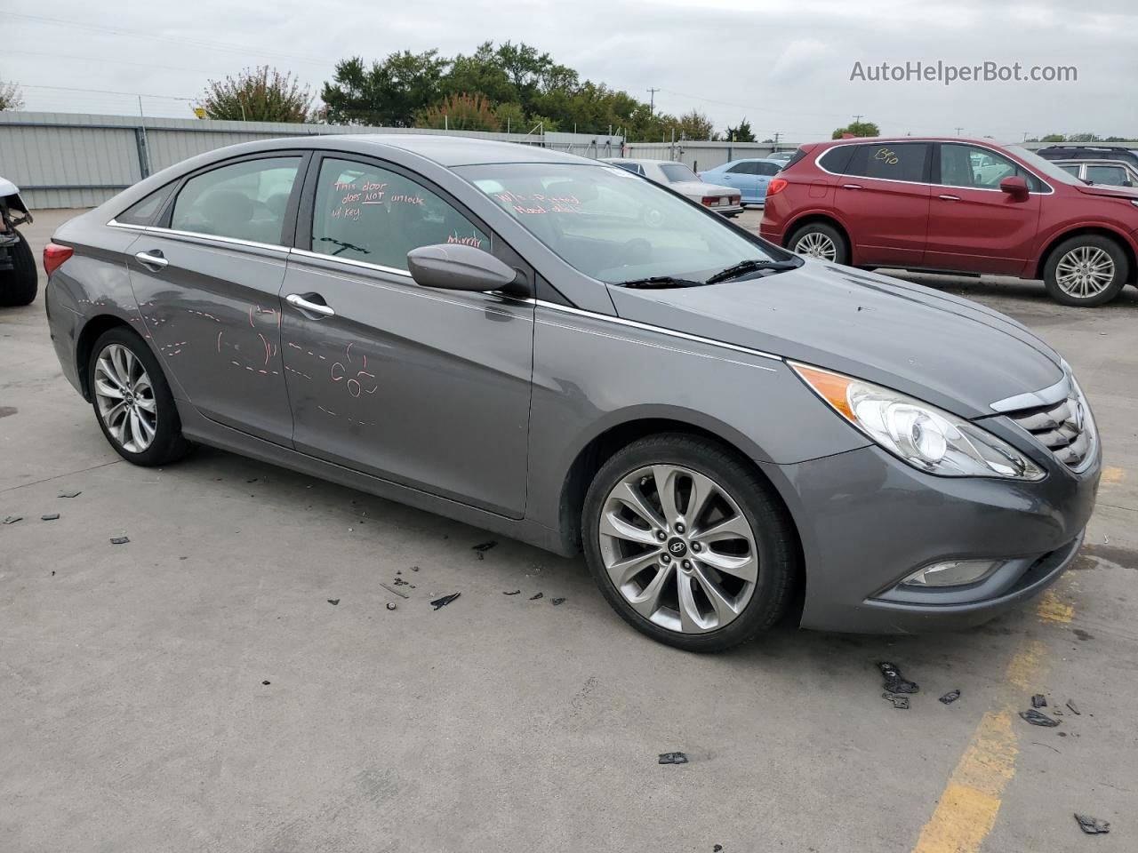 2012 Hyundai Sonata Se Gray vin: 5NPEC4AB8CH446070