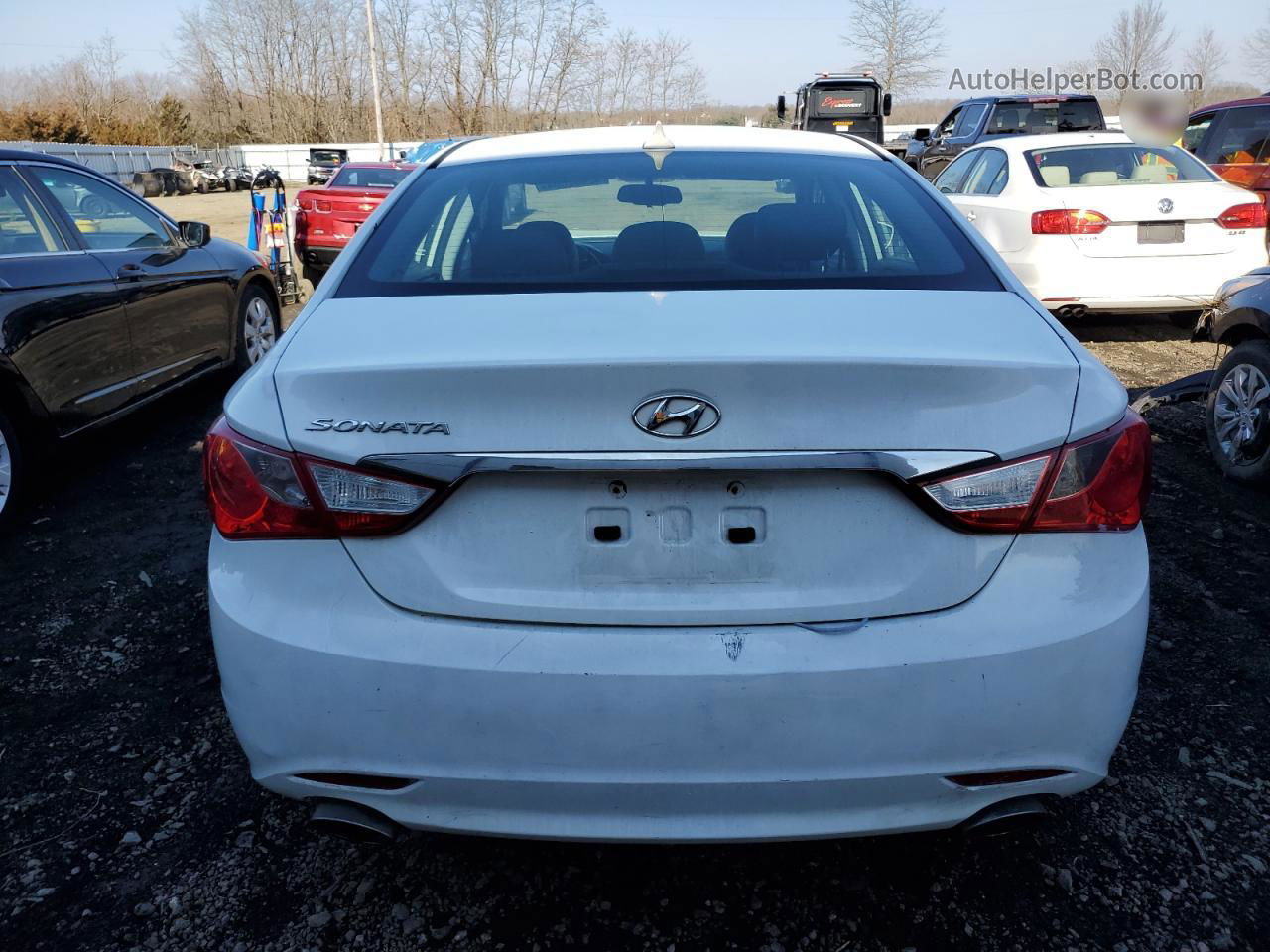 2012 Hyundai Sonata Se White vin: 5NPEC4AC0CH370594