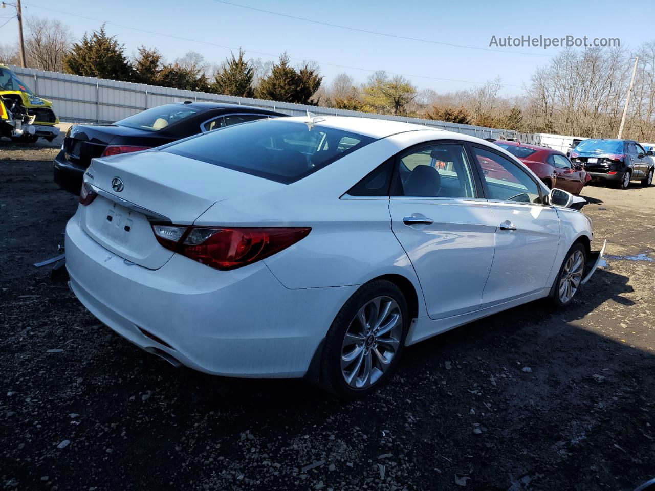 2012 Hyundai Sonata Se White vin: 5NPEC4AC0CH370594