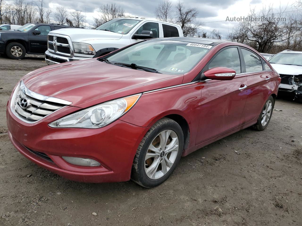 2013 Hyundai Sonata Se Красный vin: 5NPEC4AC0DH628596