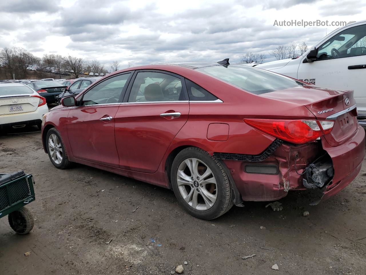 2013 Hyundai Sonata Se Красный vin: 5NPEC4AC0DH628596