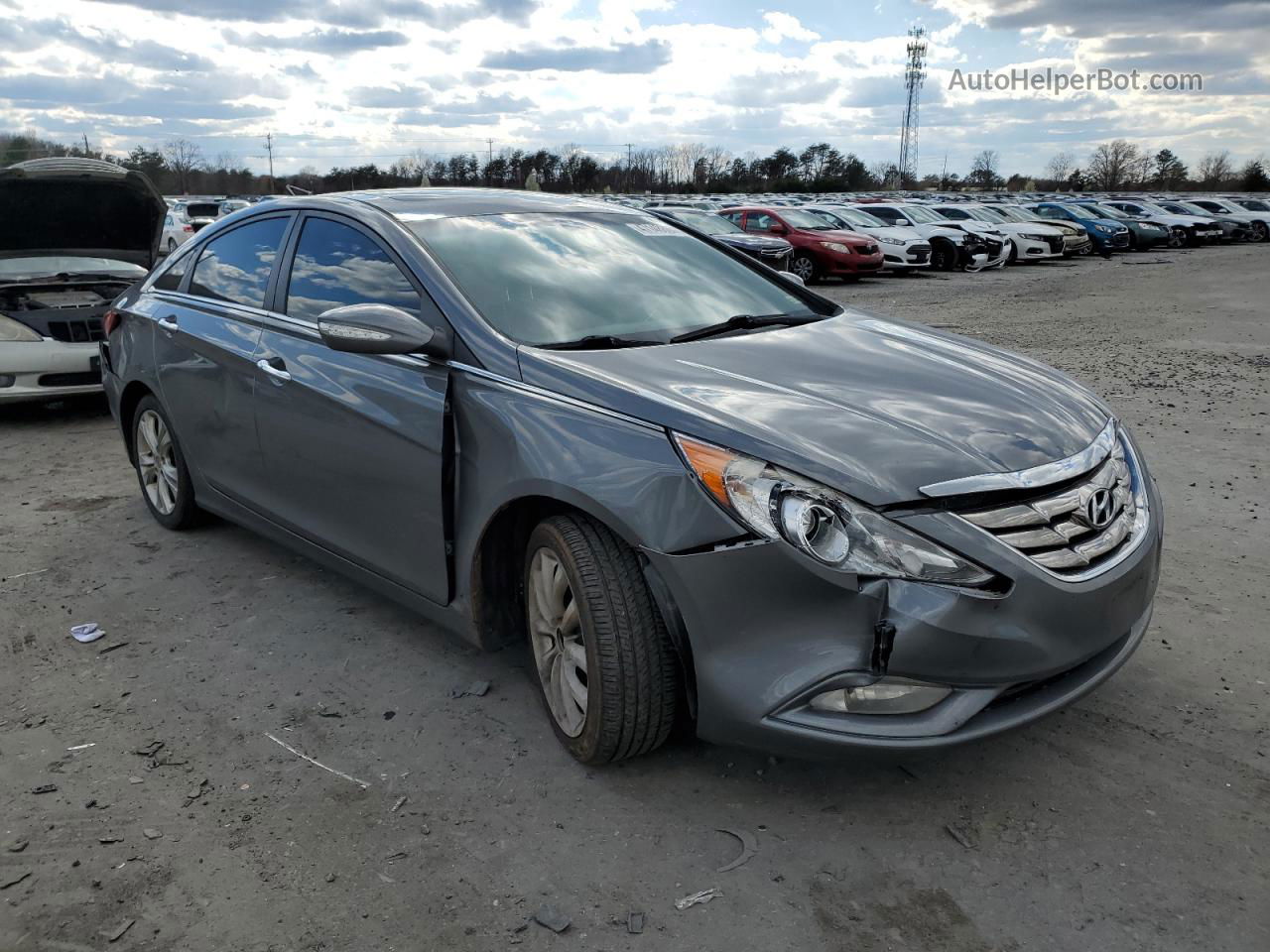 2013 Hyundai Sonata Se Gray vin: 5NPEC4AC2DH609256