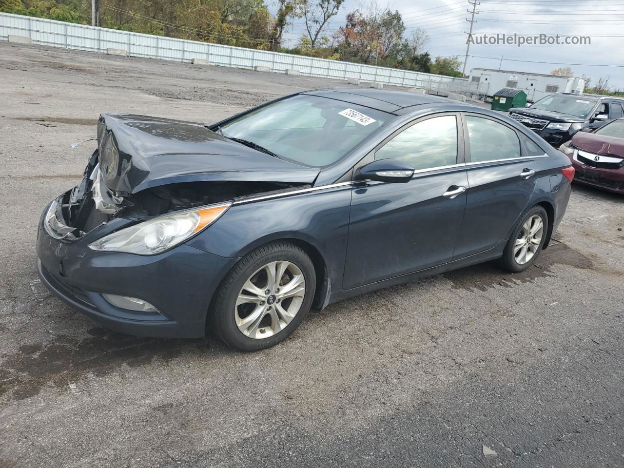 2012 Hyundai Sonata Se Синий vin: 5NPEC4AC3CH455414