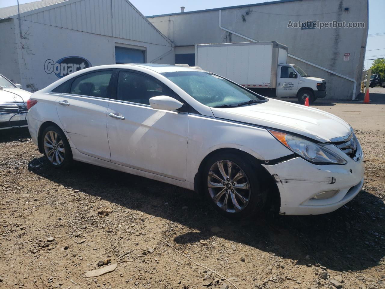 2013 Hyundai Sonata Se White vin: 5NPEC4AC3DH578938