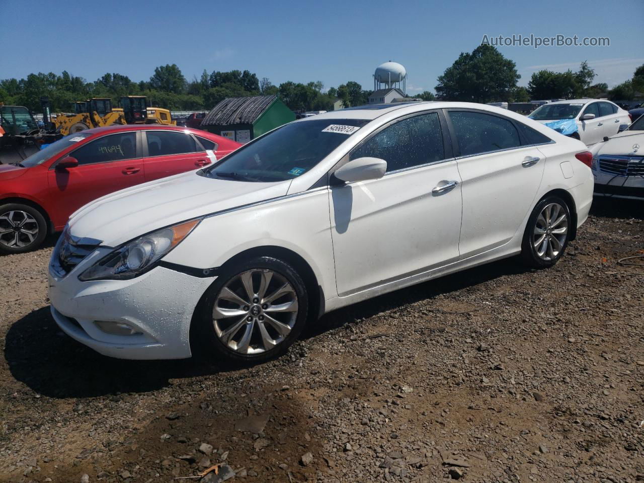 2013 Hyundai Sonata Se White vin: 5NPEC4AC3DH578938