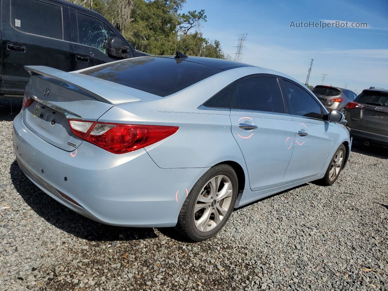 2013 Hyundai Sonata Se Blue vin: 5NPEC4AC3DH701640