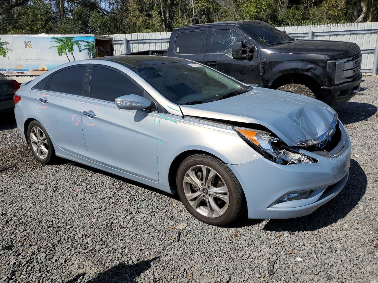 2013 Hyundai Sonata Se Blue vin: 5NPEC4AC3DH701640