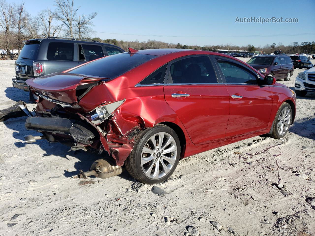 2013 Hyundai Sonata Se Red vin: 5NPEC4AC4DH548153