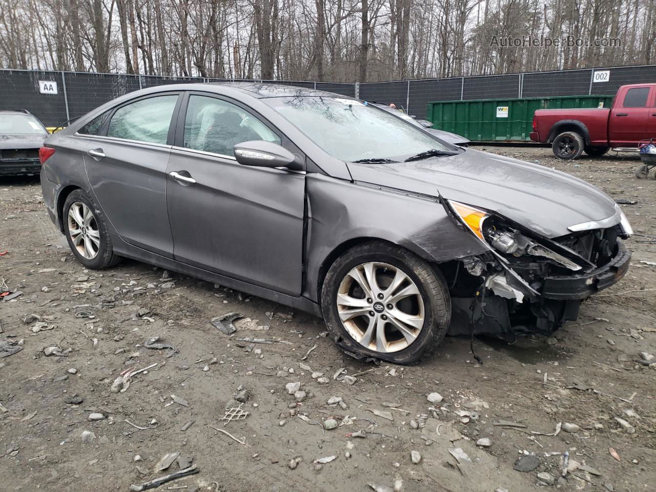 2013 Hyundai Sonata Se Gray vin: 5NPEC4AC6DH620860