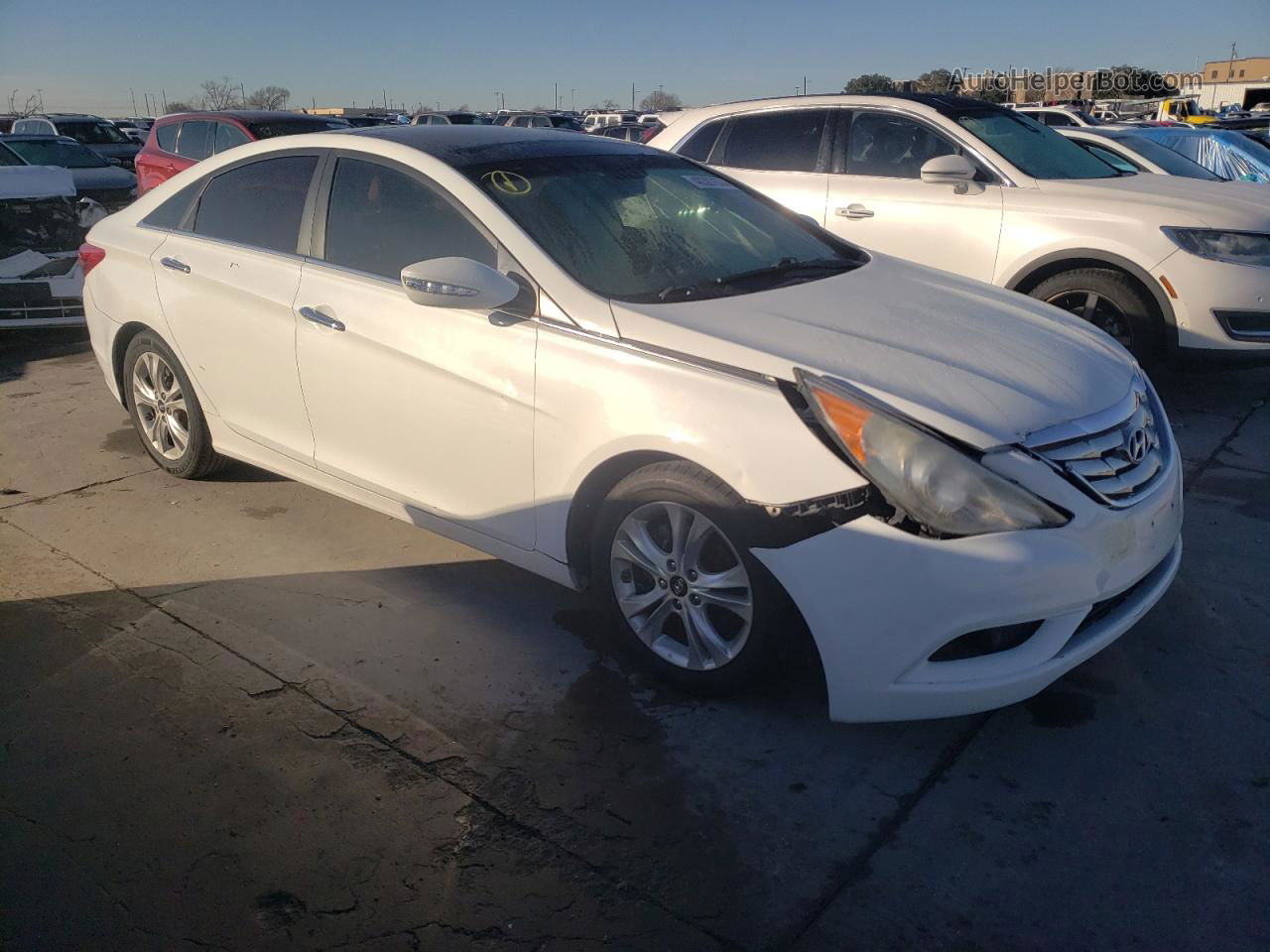 2012 Hyundai Sonata Se White vin: 5NPEC4AC7CH368583