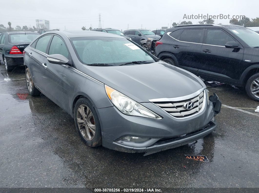 2013 Hyundai Sonata Limited Gray vin: 5NPEC4AC8DH521778