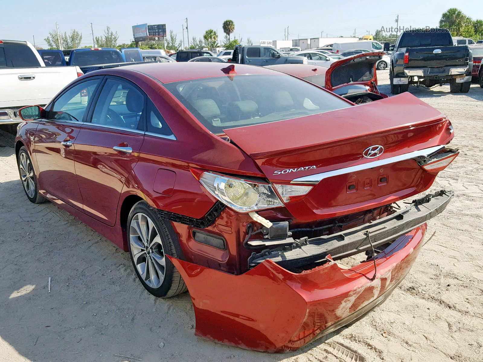 2014 Hyundai Sonata Se Red vin: 5NPEC4AC8EH920921