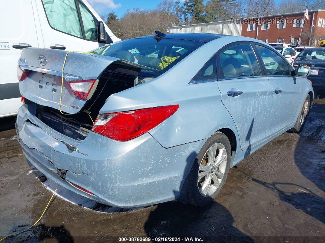 2012 Hyundai Sonata Limited Light Blue vin: 5NPEC4AC9CH373445