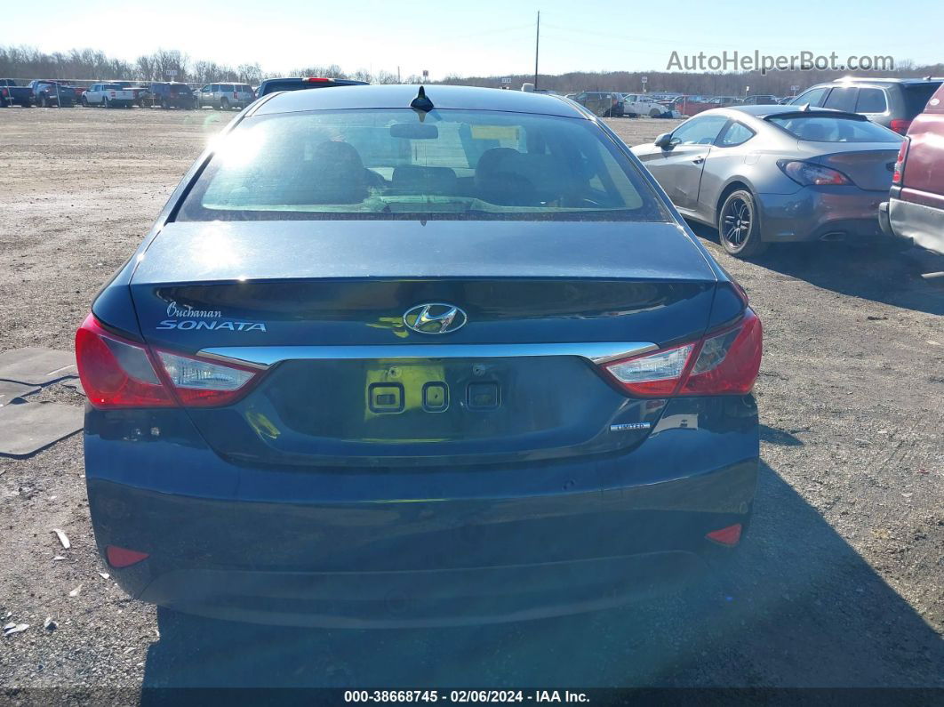 2014 Hyundai Sonata Limited Dark Blue vin: 5NPEC4AC9EH874323