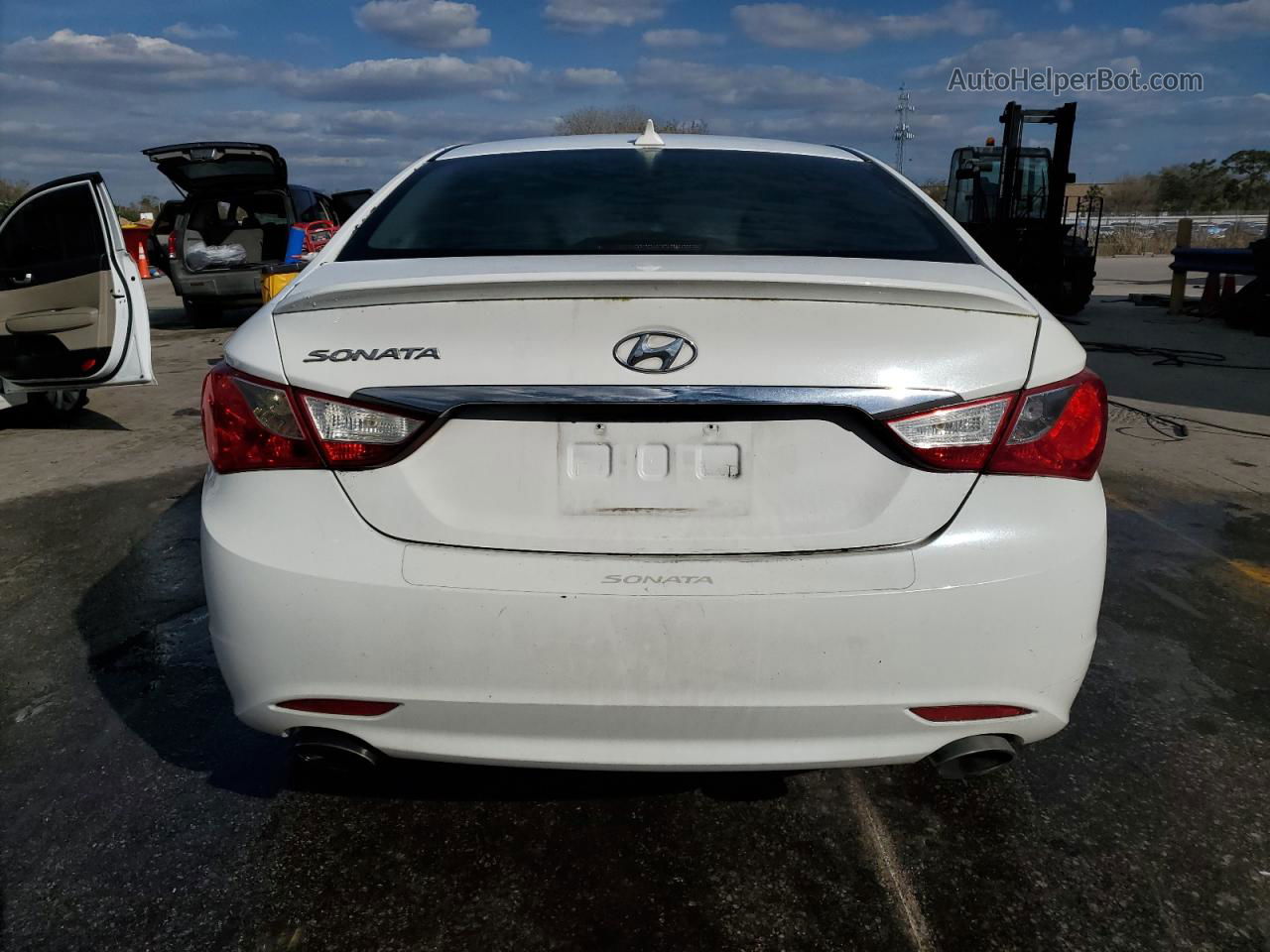 2012 Hyundai Sonata Se White vin: 5NPEC4ACXCH495831