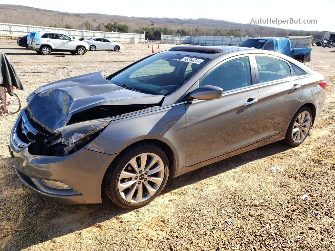 2013 Hyundai Sonata Se Gray vin: 5NPEC4ACXDH638357