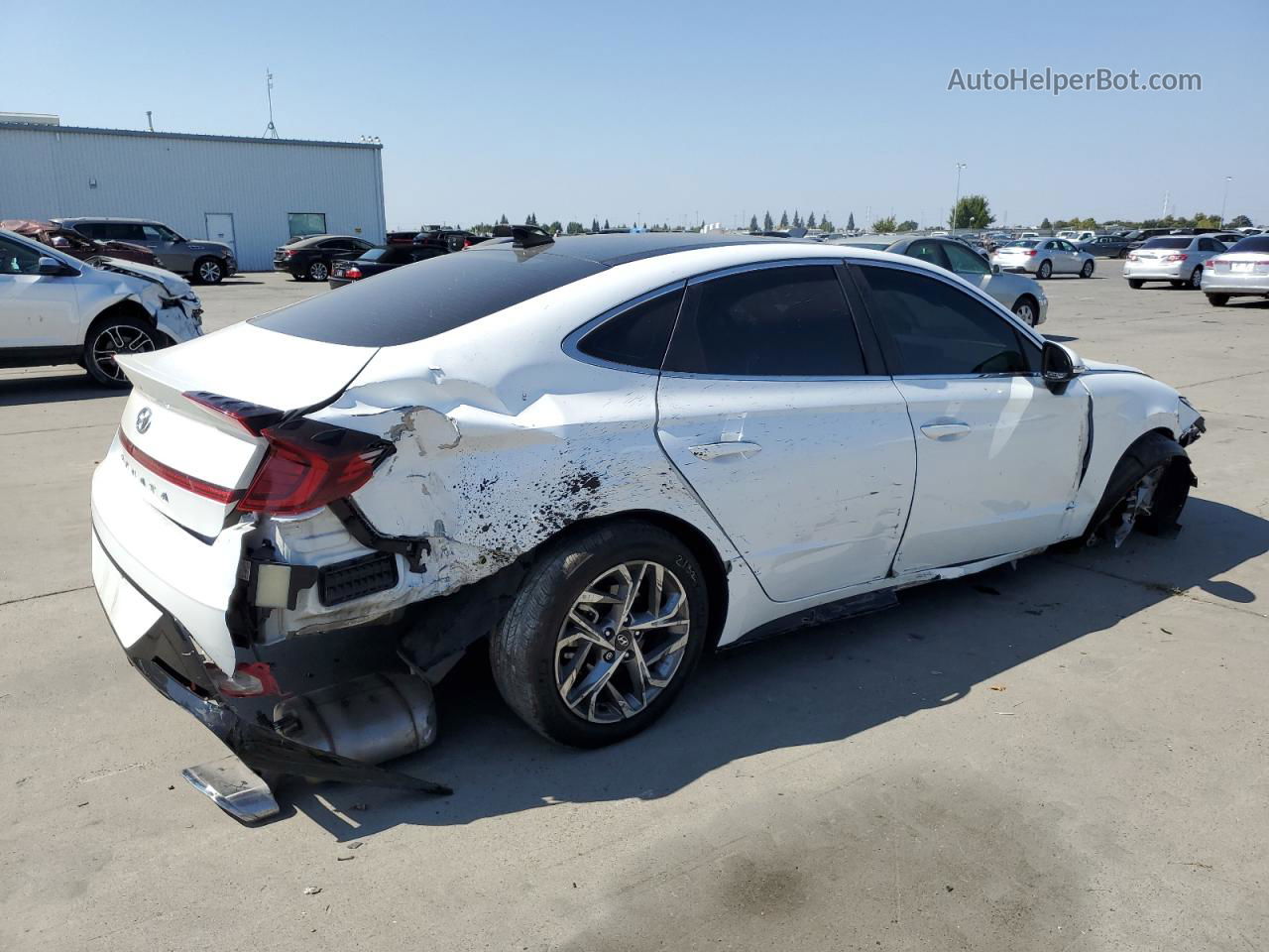 2021 Hyundai Sonata Sel Белый vin: 5NPEF4JA0MH087409