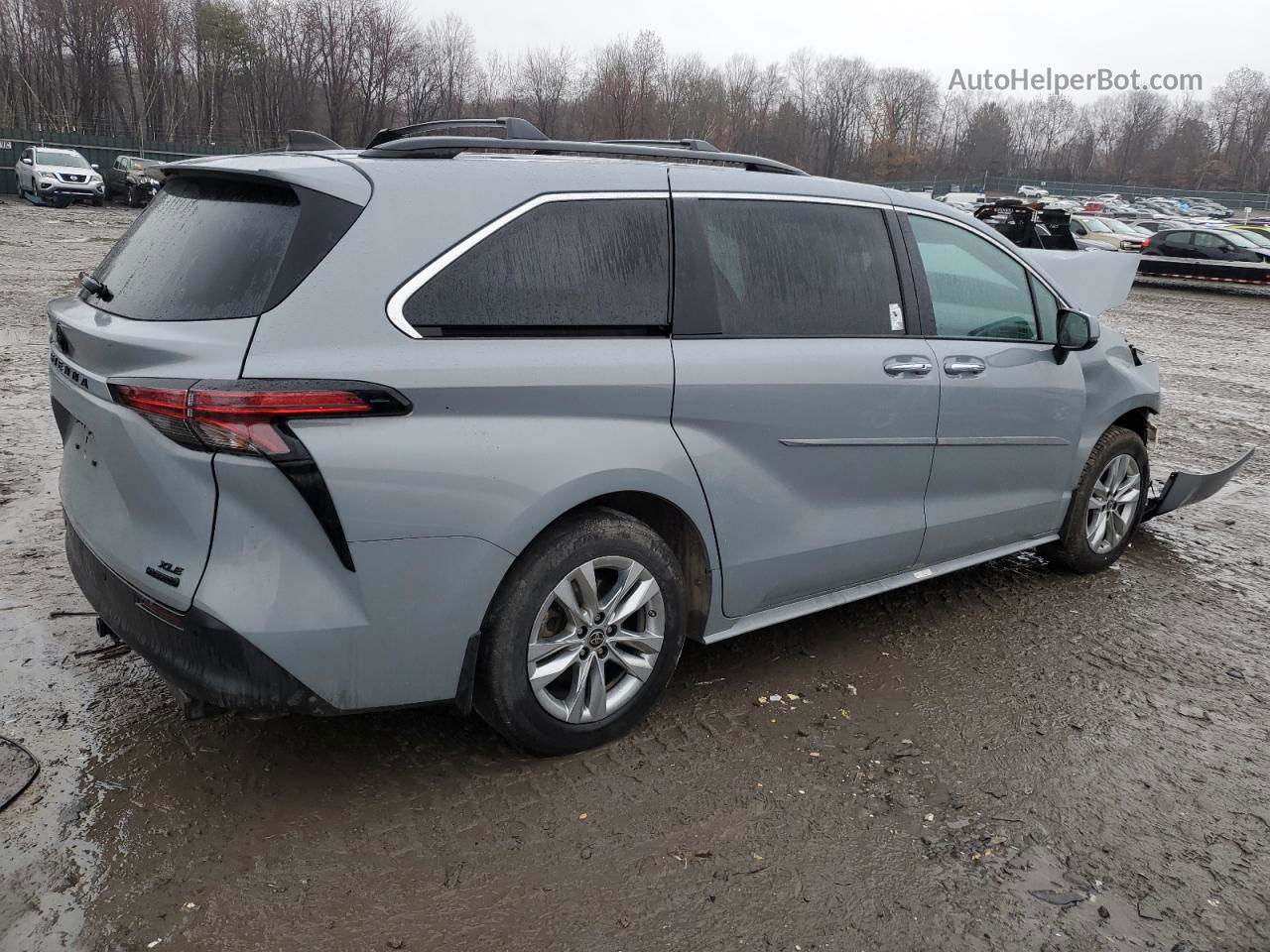 2022 Toyota Sienna Xle Серый vin: 5TDASKFC4NS054563