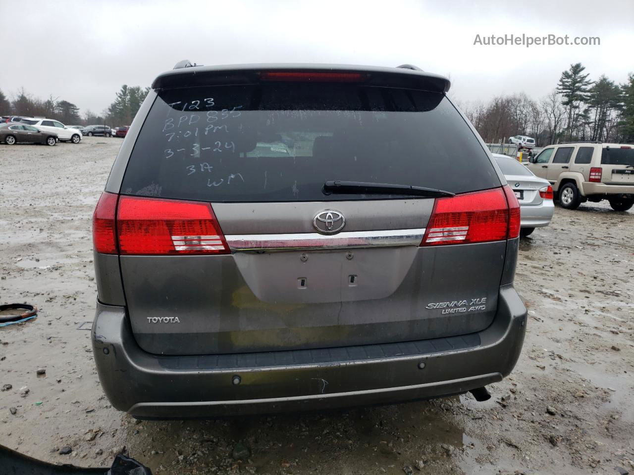 2004 Toyota Sienna Xle Gray vin: 5TDBA22C04S017134