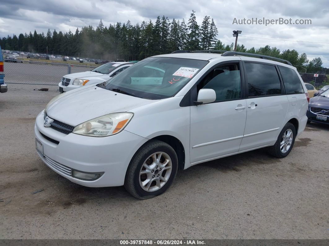 2004 Toyota Sienna Xle White vin: 5TDBA22C44S027245