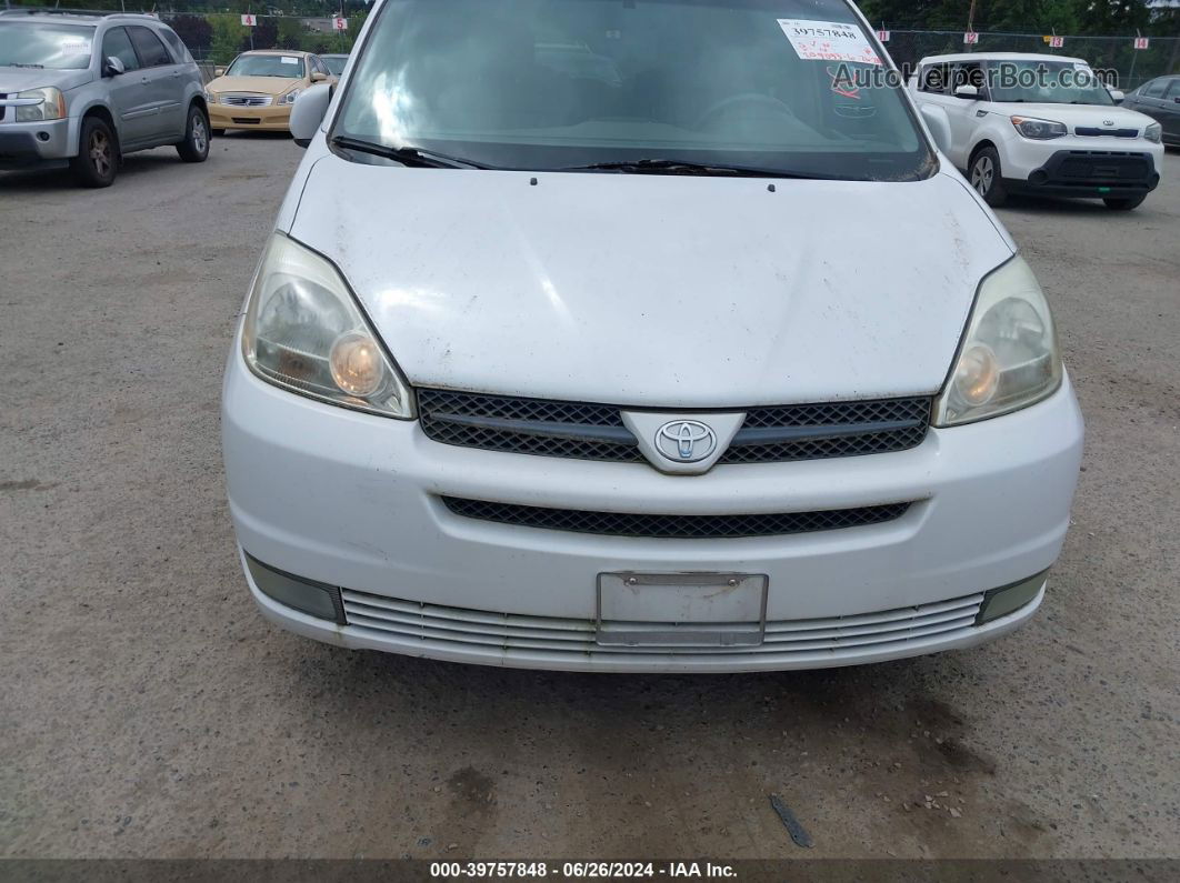 2004 Toyota Sienna Xle White vin: 5TDBA22C44S027245