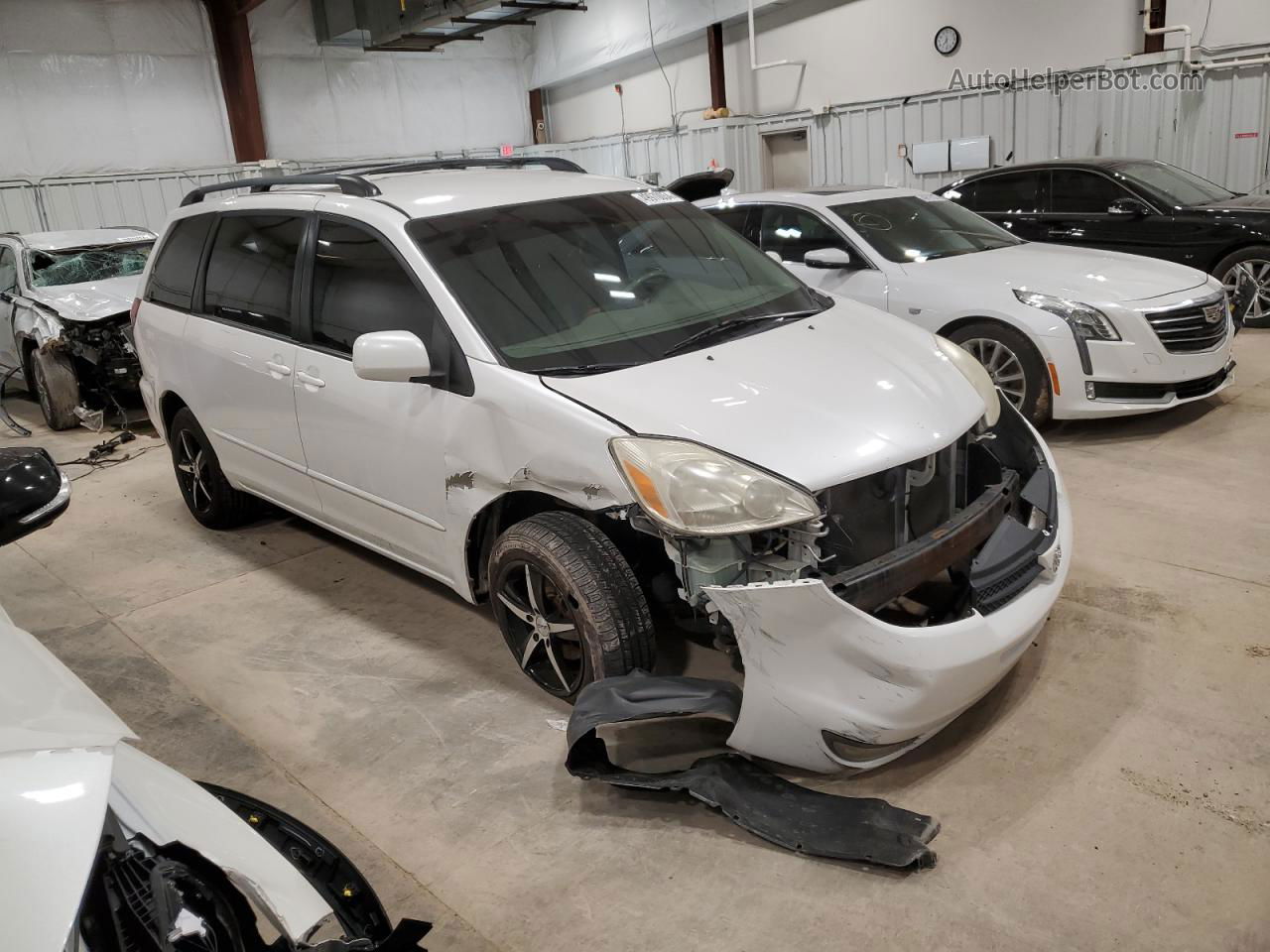 2005 Toyota Sienna Xle White vin: 5TDBA22C55S050793