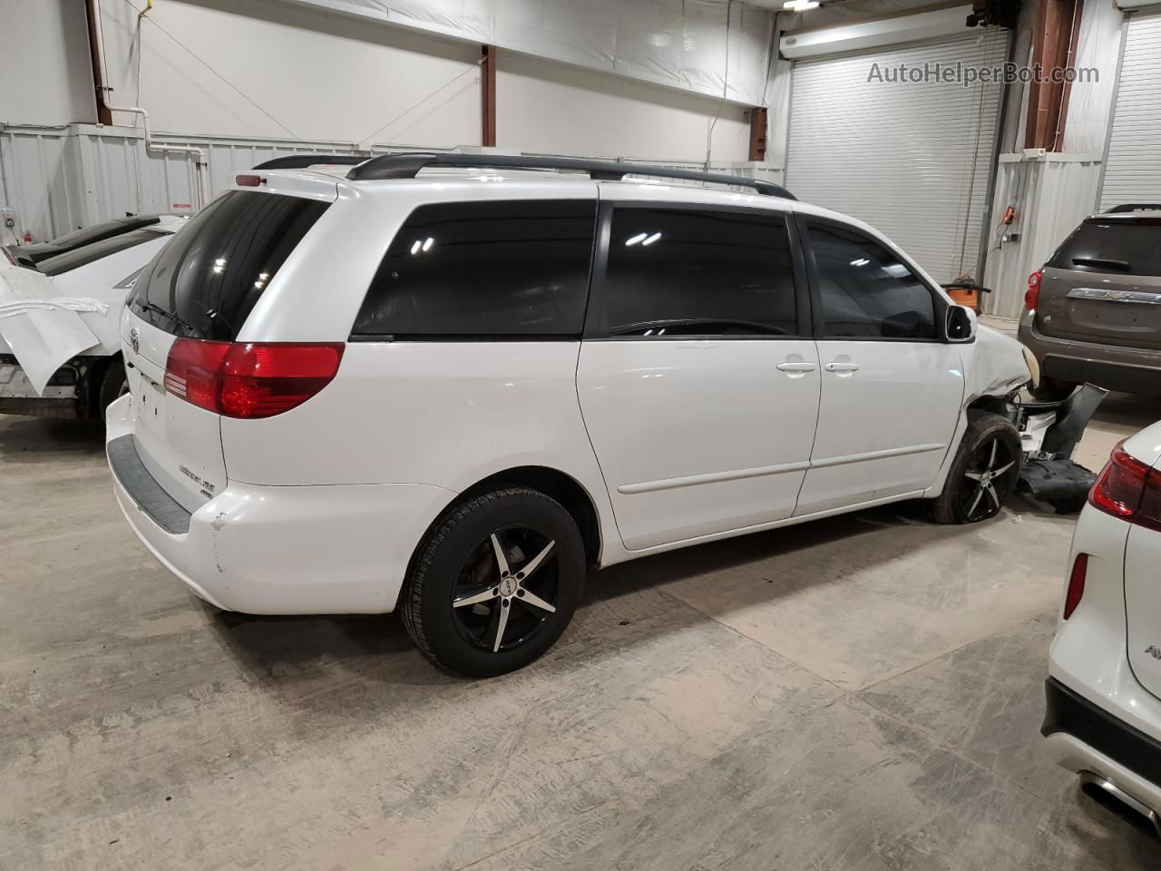 2005 Toyota Sienna Xle White vin: 5TDBA22C55S050793