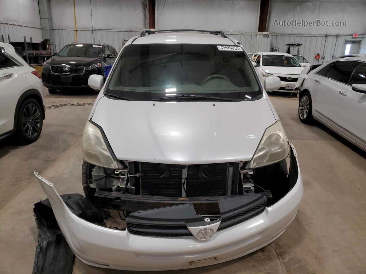 2005 Toyota Sienna Xle White vin: 5TDBA22C55S050793