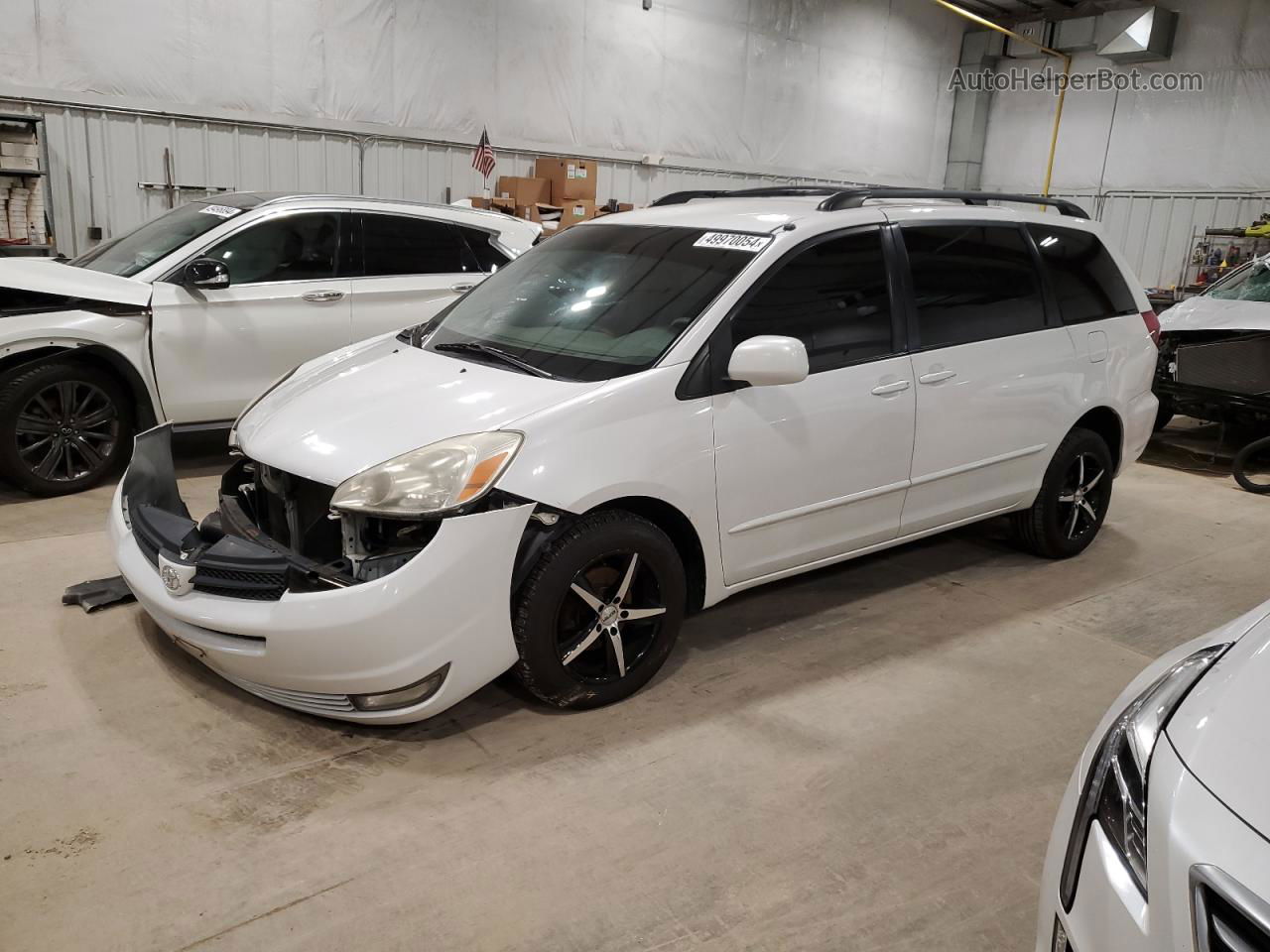 2005 Toyota Sienna Xle White vin: 5TDBA22C55S050793