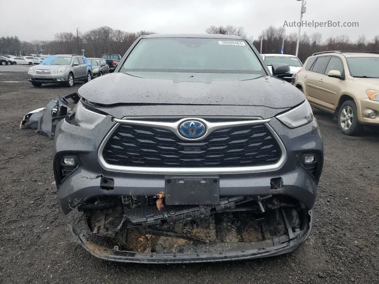 2021 Toyota Highlander Hybrid Le Gray vin: 5TDBBRCH0MS520596