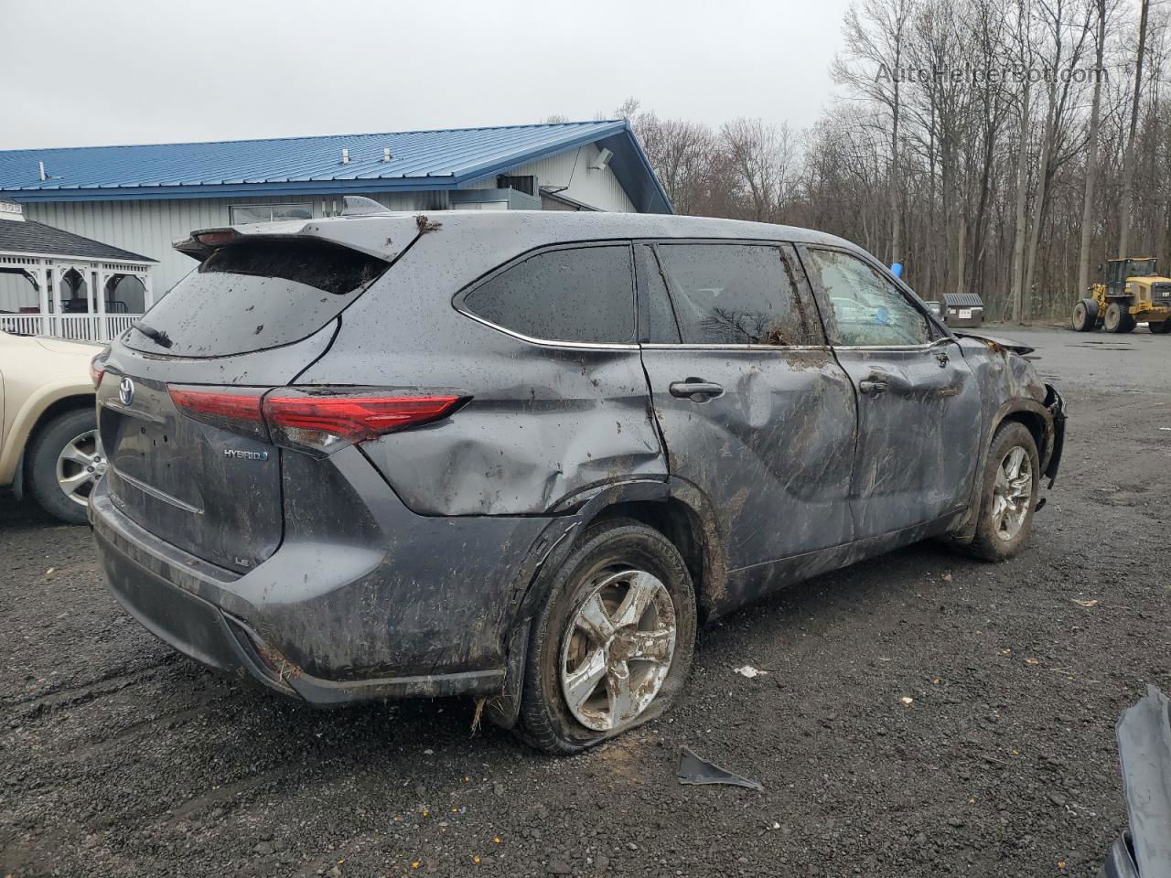 2021 Toyota Highlander Hybrid Le Gray vin: 5TDBBRCH0MS520596