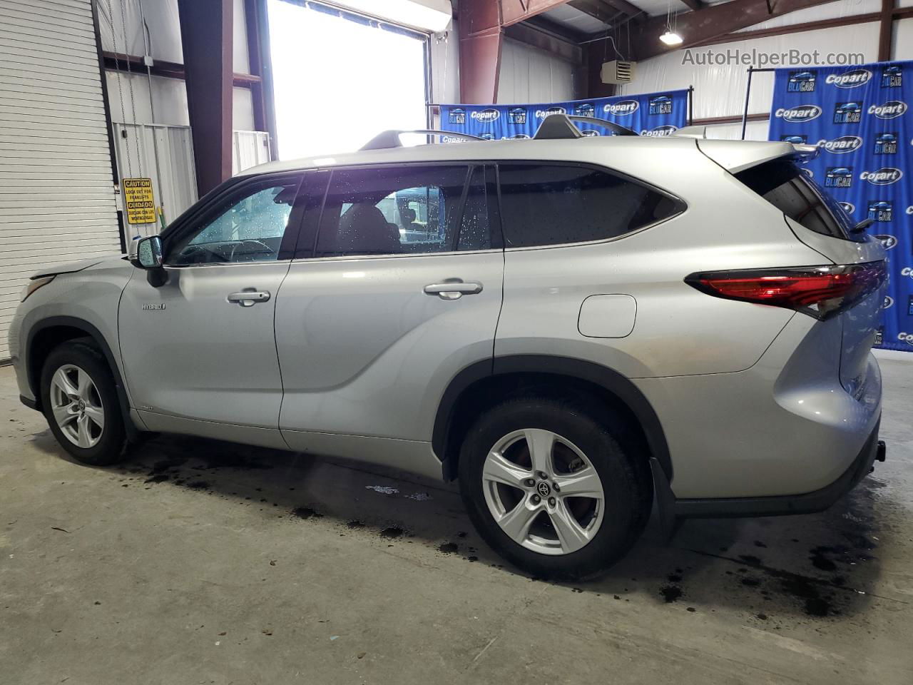 2021 Toyota Highlander Hybrid Le Silver vin: 5TDBBRCH7MS051278