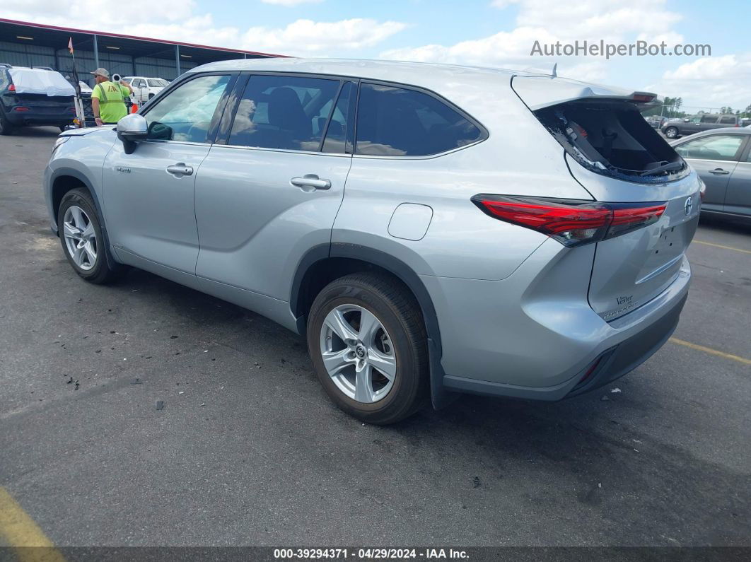 2021 Toyota Highlander Hybrid Le Серебряный vin: 5TDBBRCH8MS521821