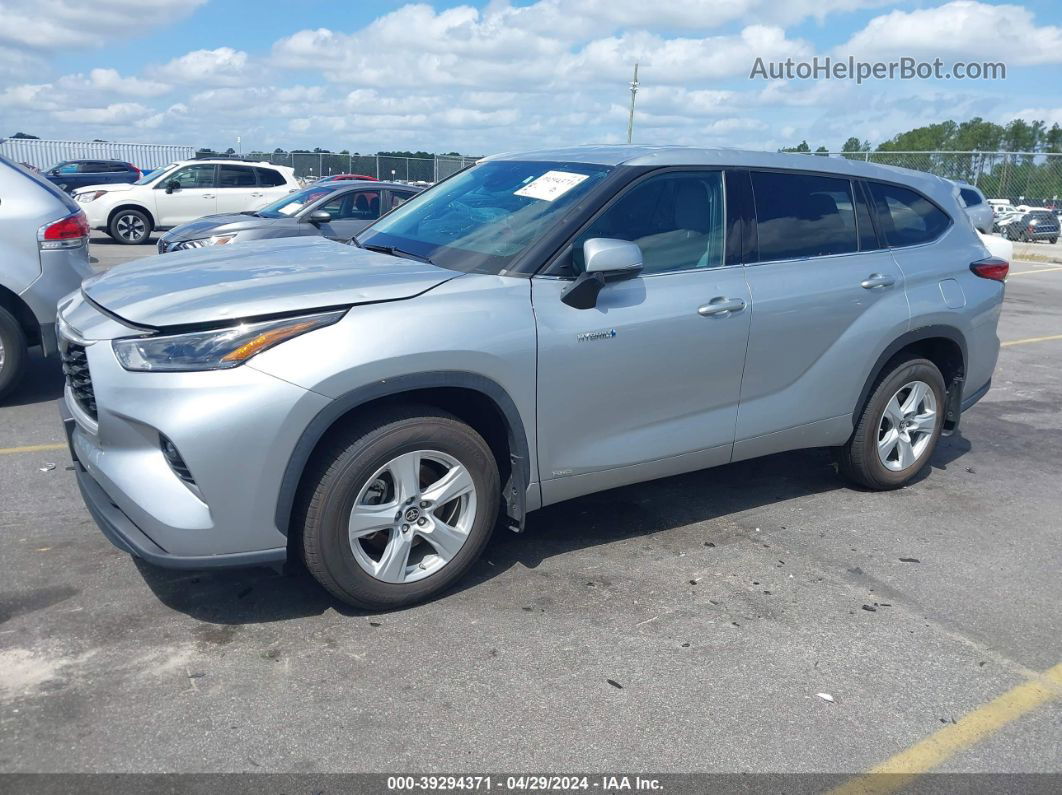 2021 Toyota Highlander Hybrid Le Серебряный vin: 5TDBBRCH8MS521821