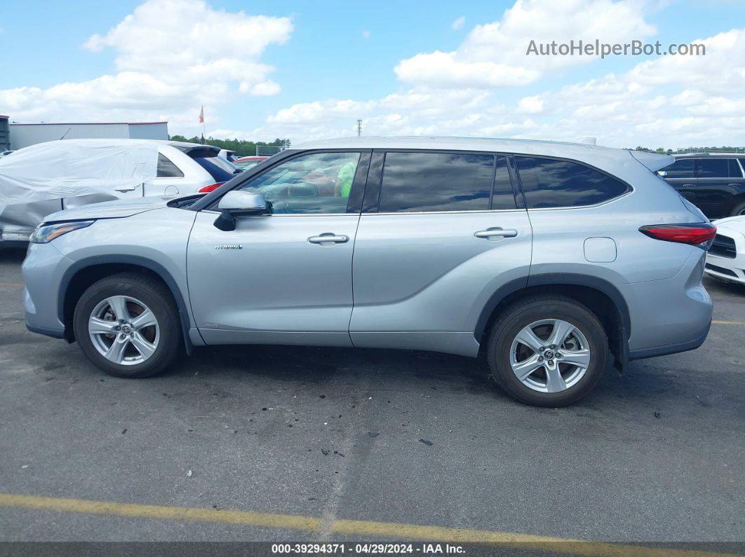 2021 Toyota Highlander Hybrid Le Серебряный vin: 5TDBBRCH8MS521821