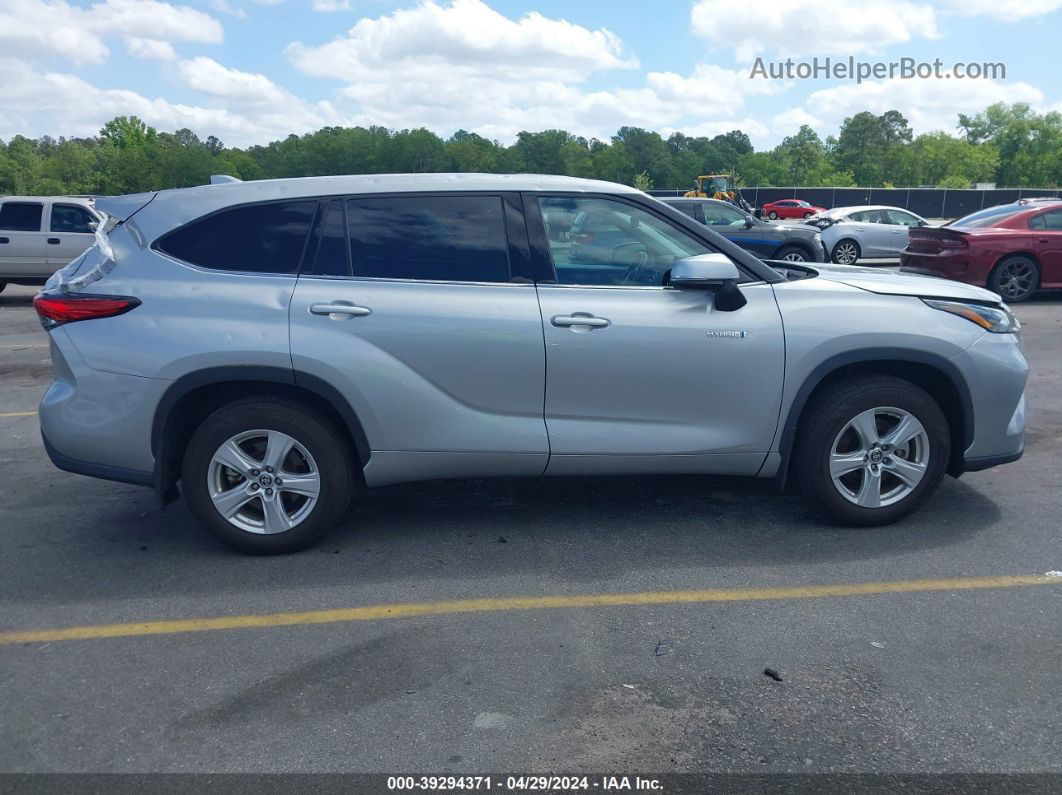 2021 Toyota Highlander Hybrid Le Silver vin: 5TDBBRCH8MS521821