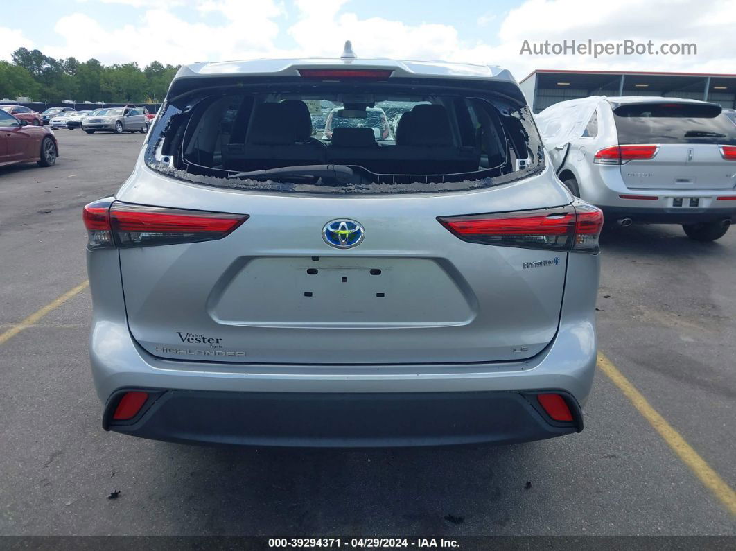 2021 Toyota Highlander Hybrid Le Серебряный vin: 5TDBBRCH8MS521821