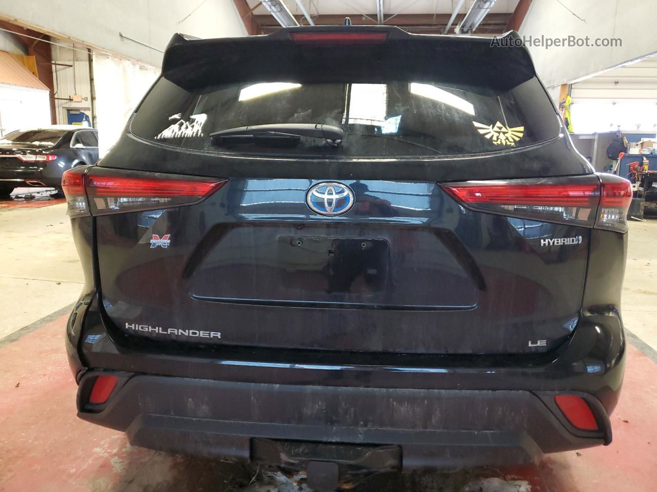 2021 Toyota Highlander Hybrid Le Black vin: 5TDBBRCH9MS524050