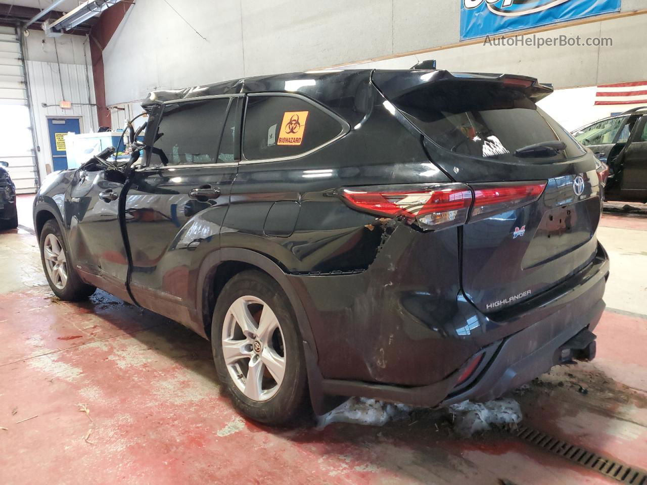 2021 Toyota Highlander Hybrid Le Black vin: 5TDBBRCH9MS524050