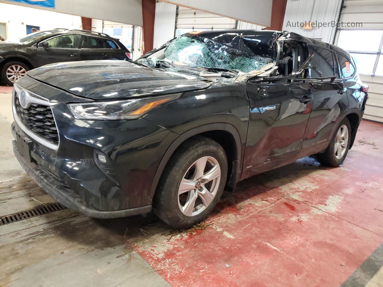 2021 Toyota Highlander Hybrid Le Black vin: 5TDBBRCH9MS524050