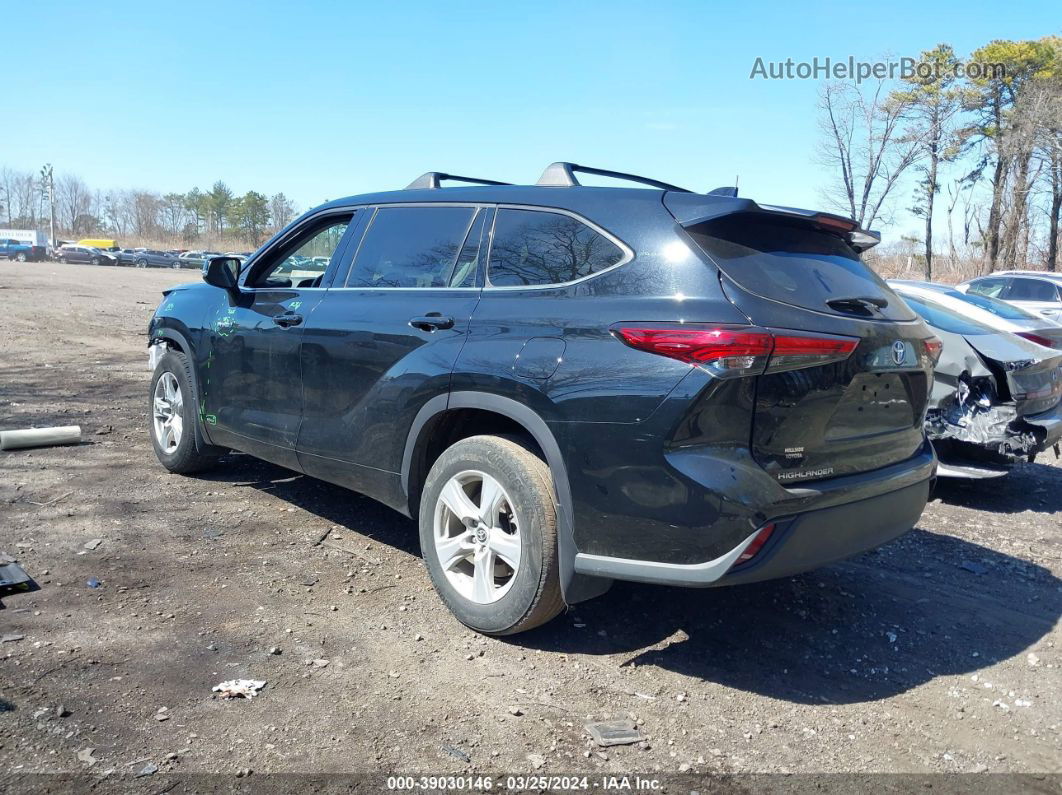 2021 Toyota Highlander Hybrid Le Black vin: 5TDBBRCHXMS515034