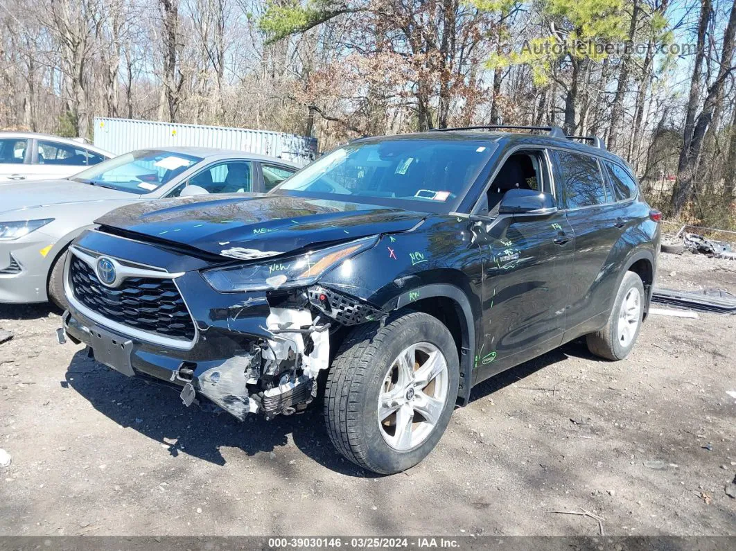 2021 Toyota Highlander Hybrid Le Black vin: 5TDBBRCHXMS515034