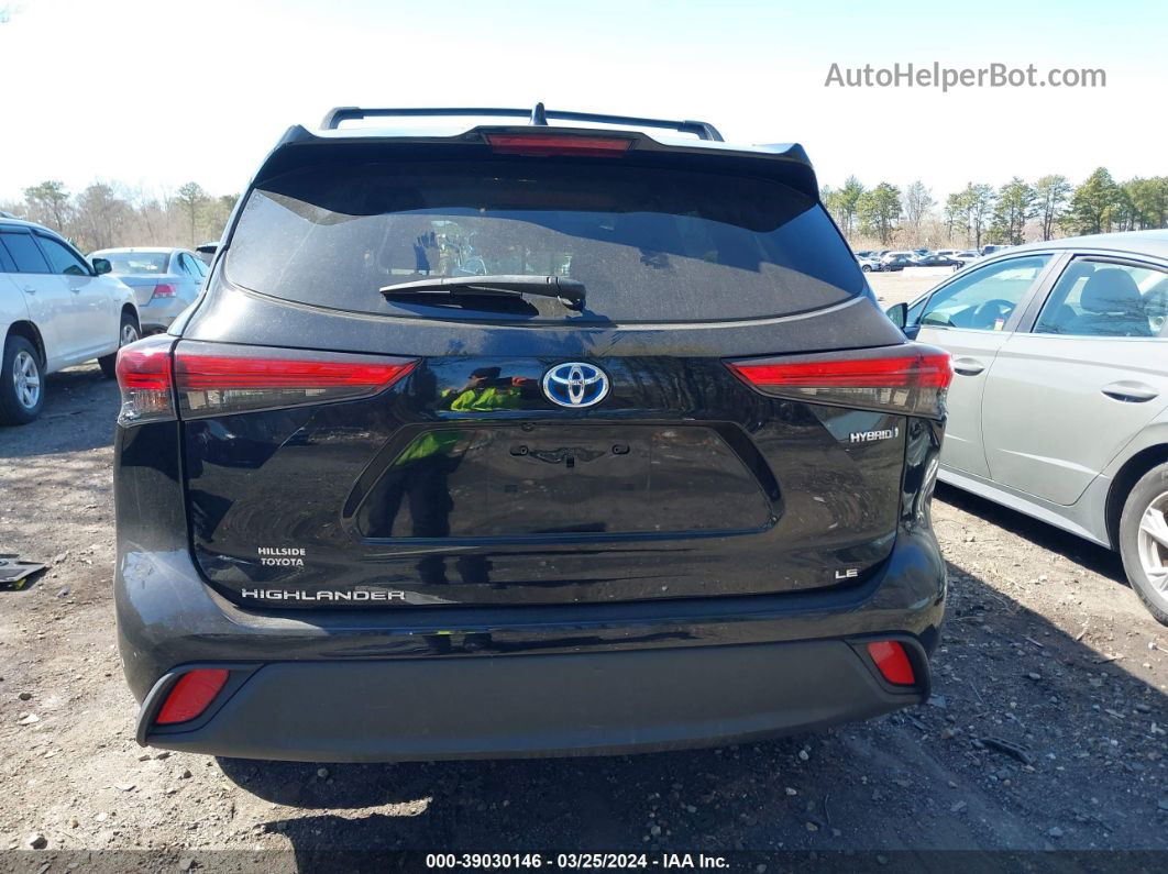 2021 Toyota Highlander Hybrid Le Black vin: 5TDBBRCHXMS515034